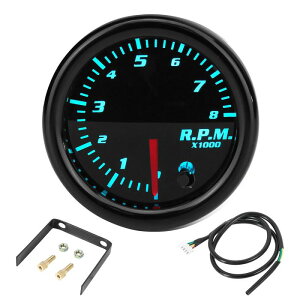 X AUTOHAUX _Cp[ xQ[W@a52mm 7J[LED 8000 RPM ubN ԂɑΉ@Zbg