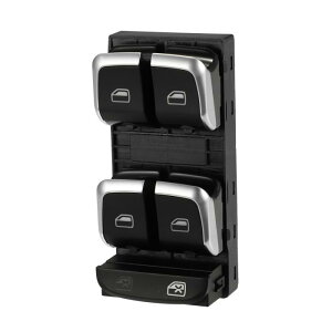 uxcell �E�B���h�E�R���g���[���X�C�b�` �݊��� Audi�ɑΉ� A4 B8 SA loon Avan t�ɑΉ� 2008-2018 �ϋv�� �v���X�`�b�N �u���b�N