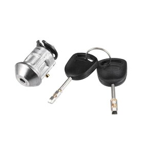uxcell イグニッションスイッチロックシリンダー 2個キー付き Fordに対応 Transit Connect 2.0L L4 Gasに対応 2010-2013 番号番号9T1Z-11582-A トランスポンダ点火スタータースイッチ ステアリングコラムロックシリンダーセット