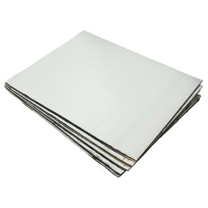 uxcell 車用断熱マット 400x500mm 断熱マット 断熱シート 車 吸音シート 遮音防音材料 断熱材 アルミ箔 フォーム シルバー 熱反射 防音 ドア断熱 エンジン用 保冷 汎用 厚さ6.5mm 5枚入り