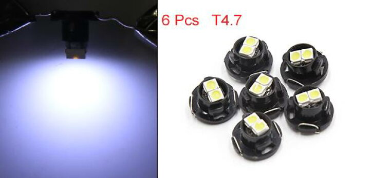 楽天市場】uxcell 自動車LEDライト ホワイト 5050 カーT4.7 LED 