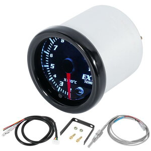 X AUTOHAUX �_�C�������x�Z���T�[�@���a52mm 7�J���[LED �K�X���x�Q�[�W �u���b�N�@�����ԗp�@�Z�b�g��