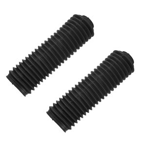 uxcell �I�[�g�o�C�̃t�����g�t�H�[�N�u�[�c�V���b�N�A�u�\�[�o�[�J�o�[�ی� �S�����̃_�X�g�K�[�h Honda�ɑΉ� Suzuki�ɑΉ� Kawasaki�ɑΉ� Yamaha�ɑΉ� 235mm �u���b�N 1�y�A