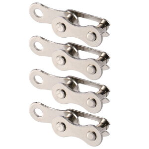 uxcell ���]�ԃ~�b�V���O�����N �`�F�[���}�X�^�[�����N �W���C���g�N���b�v�R�l�N�^ �ė��p�\�ȃX�s�[�h�`�F�[�� �o�C�N MTB �C�����i�p �P�� �V���o�[�g�[�� 4�y�A