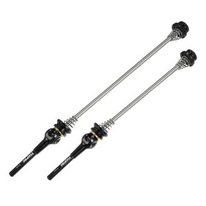 X AUTOHAUX 1ペアの自転車用クイックリリースアクスルスキュワーレバーフロントリア自転車アクスルホイールハブ140mm 180mm 黒い MTBマウンテンロードバイク用