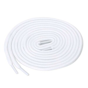 uxcell �C�R �C�Ђ� ���Ђ� �ی^ �ۂЂ� �V���[���[�X ��0.5cm �A�X���`�b�N �X�j�[�J�[�R 2�� �z���C�g 150cm �V���[�Y�A�N�Z�T���[ �C�p�i �����p �C�Ђ� �j�����p �V���v�� �������
