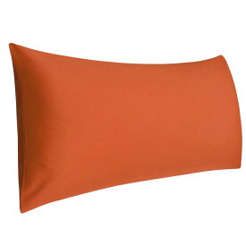 uxcell 枕カバー エジプト綿 コットン 綿100％ ソフト 風合い ロング 大きい 等身大 抱き枕カバー ピローケース ホテル品質 北欧 ファスナー 無地 封筒式 1枚 オレンジ 50x180cm
