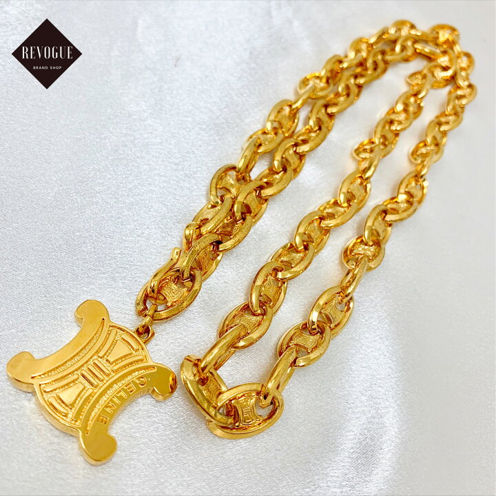 楽天市場】◇CELINE セリーヌ ブラゾン柄 マカダム チェーンベルト GD  