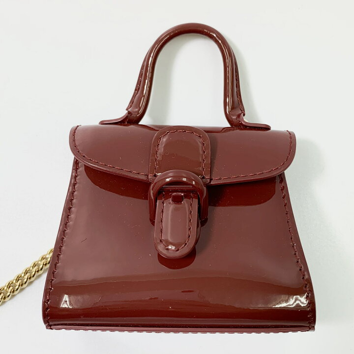 楽天市場】◇DELVAUX デルヴォー ブリヨン パテント バッグチャーム RD  