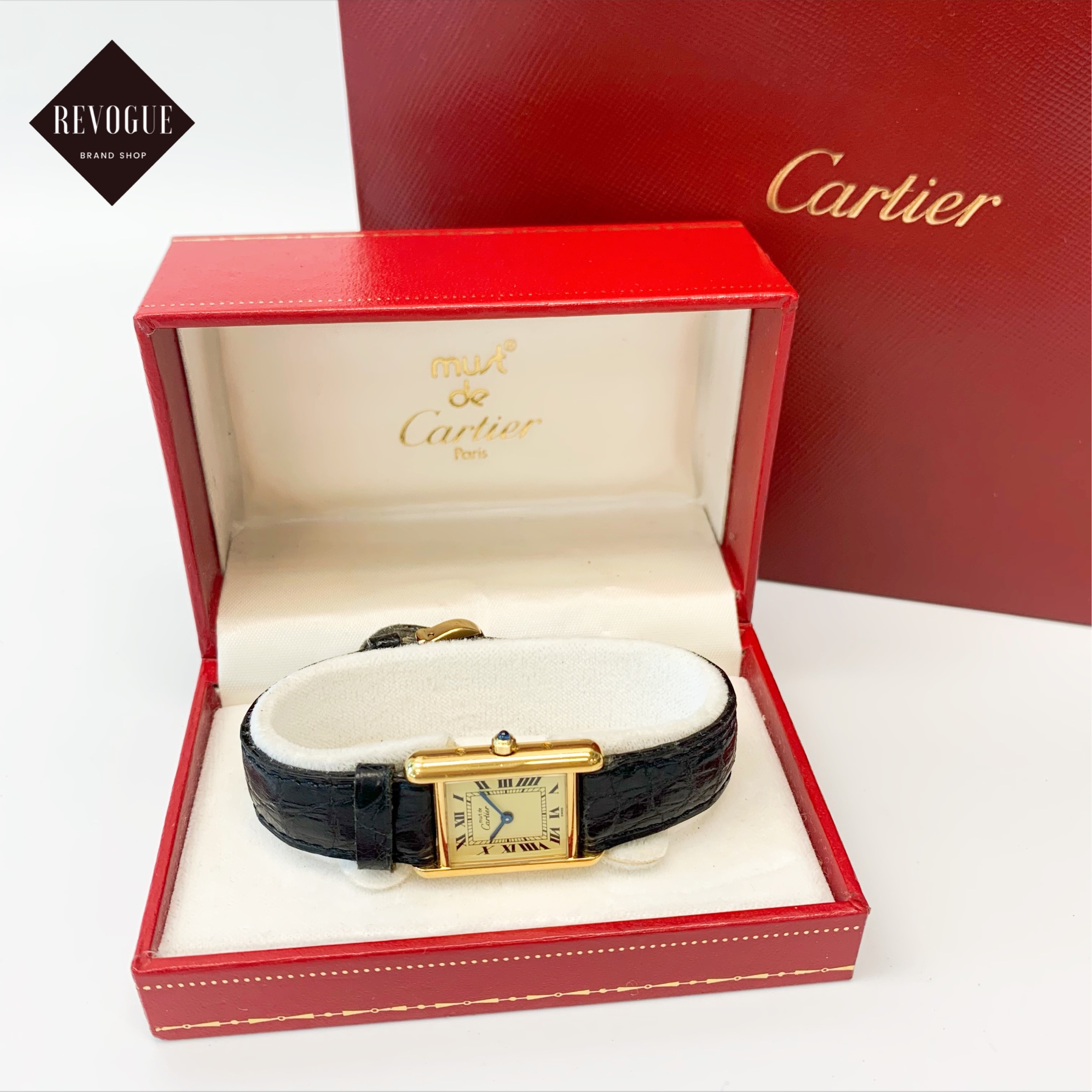 Cartier カルティエ マスト タンクSM ヴェルメイユ 3 卸売り ランキングTOP10 66001 925×革 腕時計 QZ アイボリー文字盤 22ブティックコンプリートサービス済み 稼働中 11