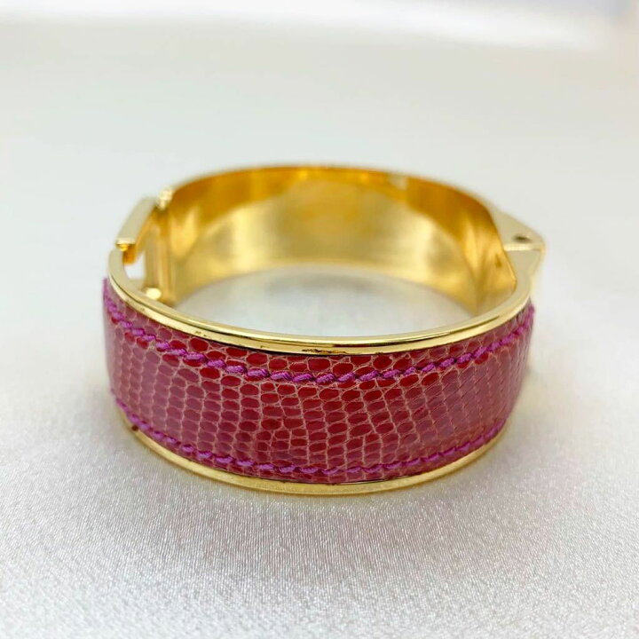 楽天市場】◇GUCCI グッチ G リザード バングル ブレスレット GP PK 