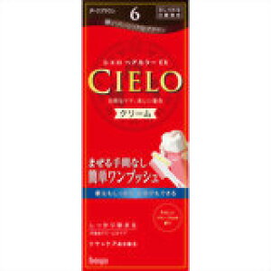 【医薬部外品】シエロ ヘアカラーEX クリーム6 (ダークブラウン)×1個 4987205284663 【取寄商品】 【3980円以上送料無料(沖縄・離島・海外除く)】
