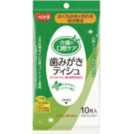 ハビナース 歯みがきティシュ さわやかなミントの香り 10枚入4902508112321 【取寄商品】　【3980円以上送料無料(沖縄・離島・海外除く)】