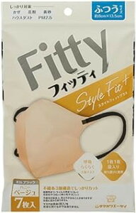 フィッティ スタイルフィットプラス 立体 ハニーベージュ ふつう (7枚入)×1個 4901957218325【取寄商品】