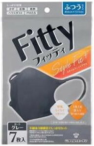 フィッティ スタイルフィットプラス 立体 ダークグレー ふつう (7枚入)×1個 4901957218394【取寄商品】