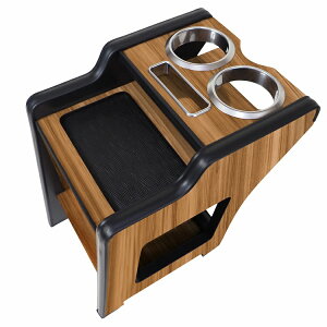 新型 ハイゼットカーゴ S700V S710V センターテーブル ドリンクホルダー コンソールトレイ ピアノブラック 茶木目 収納 アクセサリー 便利グッズ HIJET ダイハツ 内装【宅配】