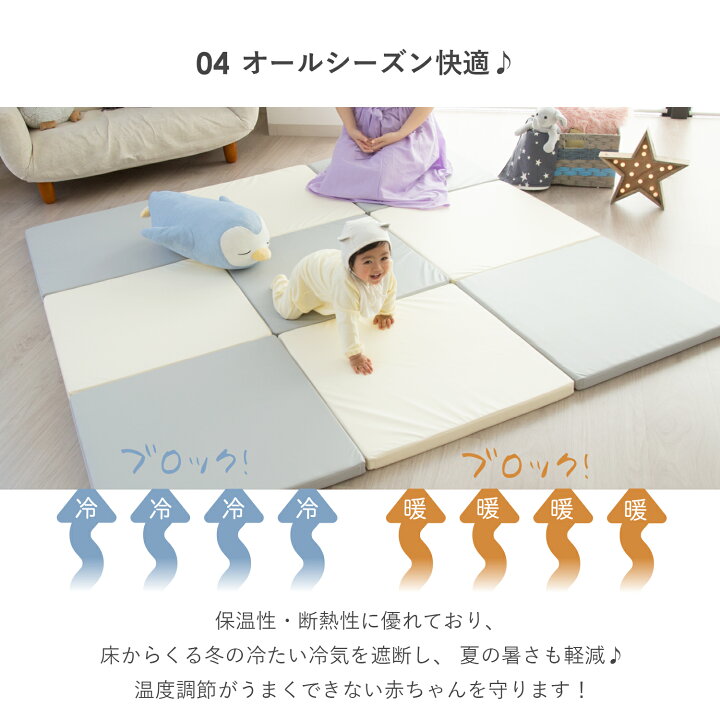 楽天市場】(doridori) ベビーサークル マット セット 120×120 