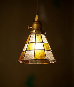 yViz ARTWORKSTUDIO A[g[NX^WI Stained glass-pendant [Checker AW-0371V Mt] 9n2op2j