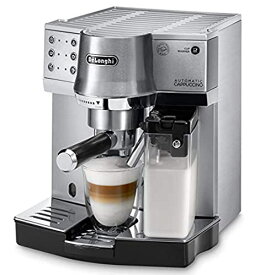 【中古】【非常に良い】デロンギ(DeLonghi)エスプレッソ・カプチーノメーカー ミルク泡立て自動 EC860M シルバー×ブラック 4カップ以下