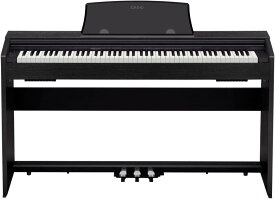 【中古】【非常に良い】CASIO(カシオ) 88鍵盤 電子ピアノ Privia PX-770BK ブラックウッド調