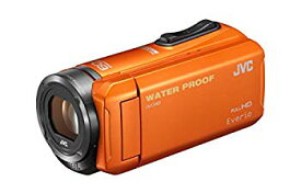 【中古】JVC KENWOOD JVC ビデオカメラ EVERIO 防水 防塵 内蔵メモリー32GB オレンジ GZ-R300-D qqffhab