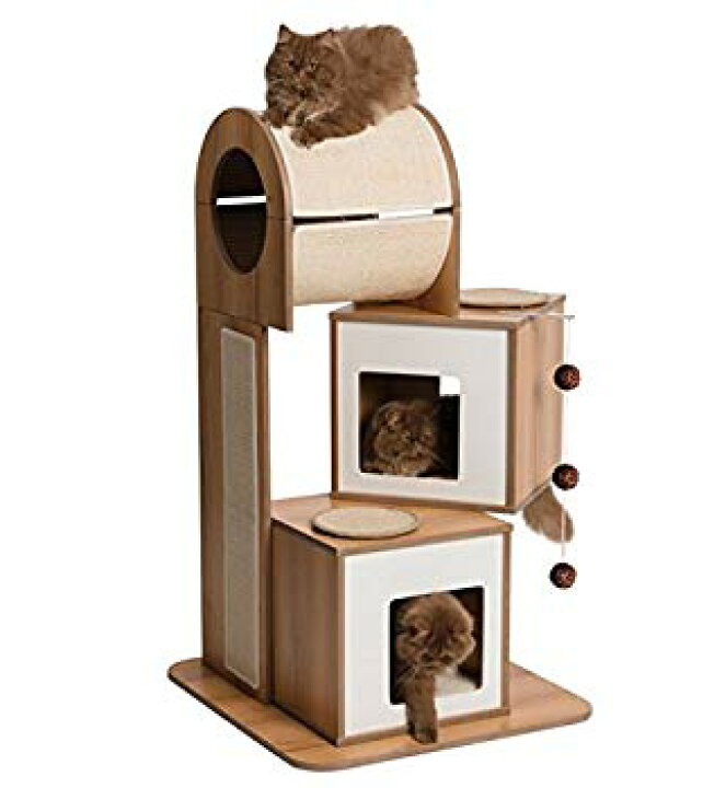 GEX cat itヴェスパー キャットタワーボックス ラージ爪とぎクッション付