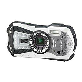 【中古】(未使用・未開封品)　RICOH 防水デジタルカメラ RICOH WG-40W ホワイト 防水14m耐ショック1.6m耐寒-10度 RICOH WG-40W WH 04687 df5ndr3