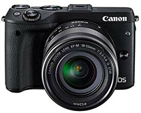 【中古】(未使用・未開封品)　Canon ミラーレス一眼カメラ EOS M3 レンズキット(ブラック) EF-M18-55mm F3.5-5.6 IS STM 付属 EOSM3BK-1855ISSTMLK kmdlckf