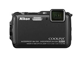 【中古】Nikon デジタルカメラ AW120 防水 1600万画素 クールブラック AW120BK 9jupf8b