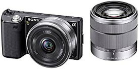 【中古】ソニー SONY ミラーレス一眼 α NEX-5 ダブルズームレンズキットE16mm F2.8+E18-55mm F3.5-5.6 OSS付属 ブラック NEX-5D/B wgteh8f