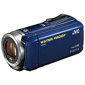 【中古】JVC SD対応 8GBメモリー内蔵 5m防水・防塵・耐衝撃フルハイビジョンビデオカメラ（ブルー） GZ-R280-A w17b8b5
