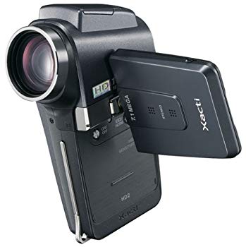 爆買いセール 中古 SANYO 無料 ハイビジョン対応デジタルムービーカメラ Xacti K ザクティ DMX-HD2 ブラック