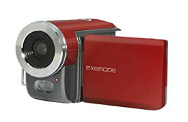 【中古】KFE EXEMODE 200万画素 デジタルムービーカメラ レッド DV-230 6g7v4d0