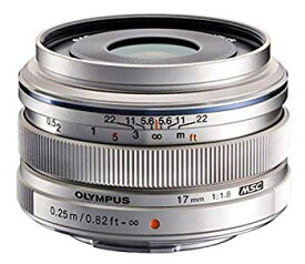 【中古】(未使用・未開封品)　OLYMPUS 単焦点レンズ M.ZUIKO DIGITAL 17mm F1.8 シルバー 60wa65s