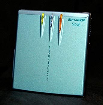 中古 定番の人気シリーズPOINT(ポイント)入荷 SHARP シャープ 定番キャンバス MD-ST77-A ポータブルMDプレーヤー MDLP対応 MD再生専用機 ブルー