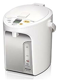 【中古】(未使用・未開封品)　パナソニック 電気ポット 3.0L 真空断熱 省エネ保温 お好み温度調節 給湯量(2段階+コーヒー用) コードレス給湯 ホワイト NC-HU304-W f4u0baa