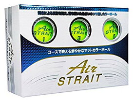 【中古】LEZAX(レザックス) ゴルフボール Air STRAIT マットカラーボール 6個入り イエロー ASBA-7759 n5ksbvb