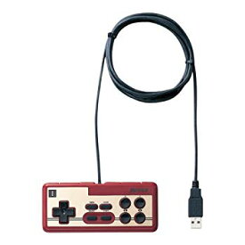 【中古】【非常に良い】iBUFFALO USB接続 8ボタンゲームパッド デジタル 連射機能付 ファミコン風 レッド BGCFC801RDA bme6fzu
