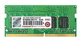 【中古】【非常に良い】Transcend ノートPC用メモリ PC4-17000(DDR4-2133) 4GB 1.2V 260pin SO-DIMM TS512MSH64V1H qqffhab