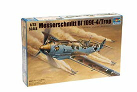 【中古】トランペッター 1/32 ビックスケールエアクラフトシリーズ ドイツ軍 メッサーシュミットBf109E-4/Trop プラモデル g6bh9ry