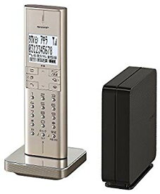 【中古】(未使用・未開封品)　シャープ 電話機 コードレス 迷惑電話機拒否機能 ゴールド系 JD-XF1CL-N qdkdu57