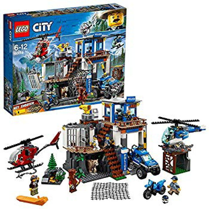 楽天市場】【中古】レゴ(LEGO) シティ 山のポリス指令基地 60174  