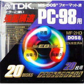 【中古】(未使用・未開封品)　TDK 3.5型強面構造フロッピーディスク FD 20枚MF-2HD-PCX20PN 60wa65s