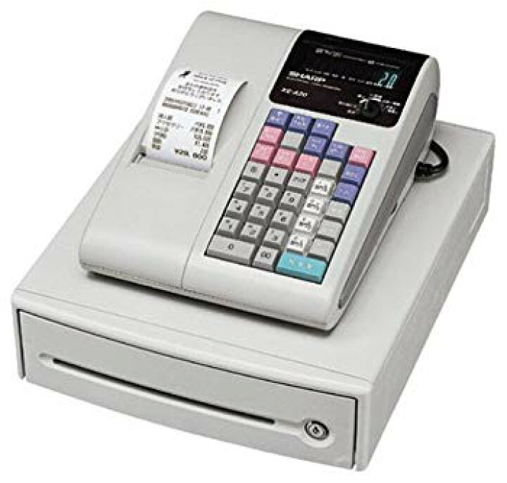 楽天市場】【中古】【非常に良い】シャープ 電子レジスタ グレー XE  