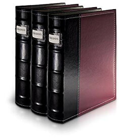 【中古】【非常に良い】Bellagio-Italia DVD Storage Binder - 3 Pack Burgundy wgteh8f