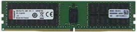 【中古】(未使用・未開封品)　Kingston - DDR4-16 GB - DIMM 288-pin - 2400 MHz / PC4-19200 - CL17-1.2 V - registered - ECC 0pbj0lf