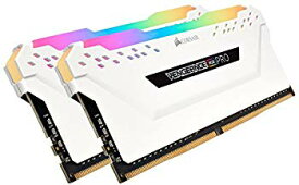 【中古】(未使用・未開封品)　CORSAIR DDR4-3000MHz デスクトップPC用 メモリモジュール VENGEANCE RGB PRO シリーズ 32GB [16GB×2枚] CMW32GX4M2C3000C15W bt0tq1u