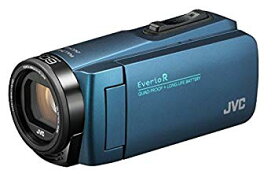 【中古】JVCKENWOOD JVC ビデオカメラ Everio R 防水 防塵 32GB内蔵メモリー ネイビーブルー GZ-R480-A z2zed1b