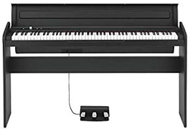 【中古】KORG 電子ピアノ LP-180-BK 88鍵 ブラック ペダル、譜面台立て付属 アコースティック・ピアノタッチを再現したNH鍵盤 9jupf8b