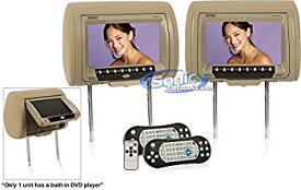 【中古】(未使用・未開封品)　Absolute DPH-980PKGC 9.5-Inch Headrest Pillow Monitor with DVD Player USB/SD/MMC Ready Pair (Cream) by Absolute p1m72rm